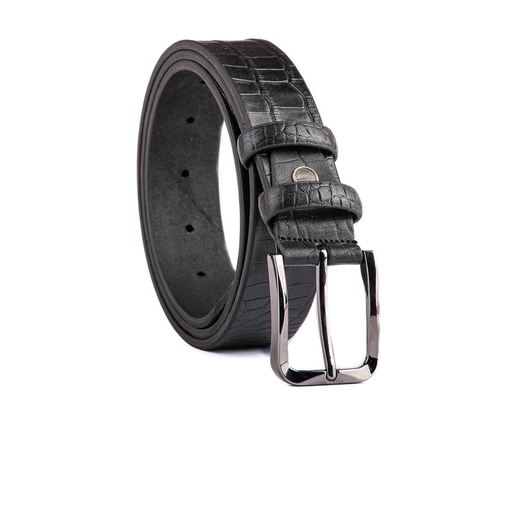 [130] Leather Belt Model 130(1C-35) (42(105cm), Black)