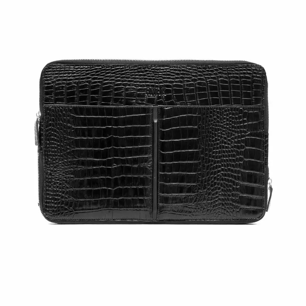 [751] Barbod Portfolio Bag (Croco) (Black)